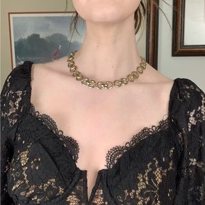 •SOLD ON DEPOP•VTG Gold Loop Necklace